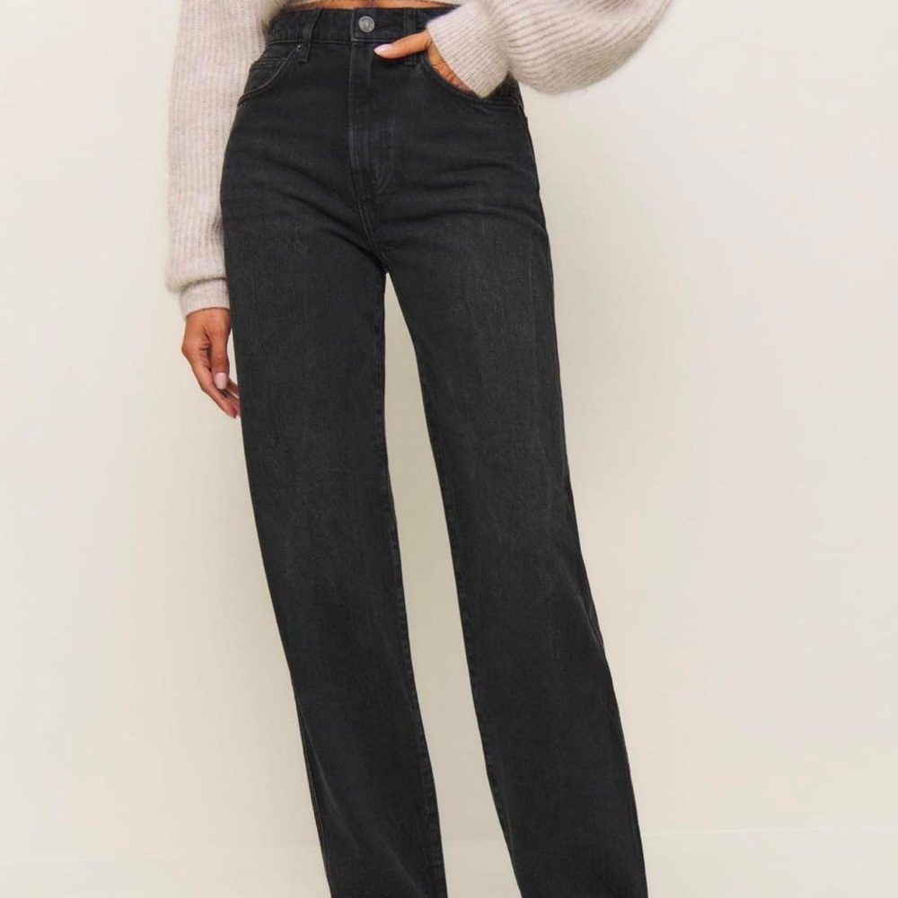Reformation Val 90’s Jean in Vana Black Wash